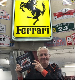 Philippe Gardette et le livre Philippe Gardette la passion de la mécanique Ferrari Auvergne Moteurs
