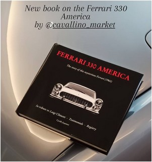 Schaltkulisse with the Ferrari 330 America book by Cyrille Jaquinot Cavallino Market